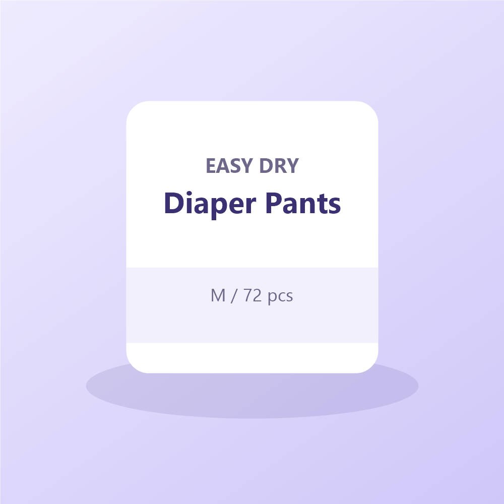 Easy Dry Diaper Pants — M (72 Pieces)